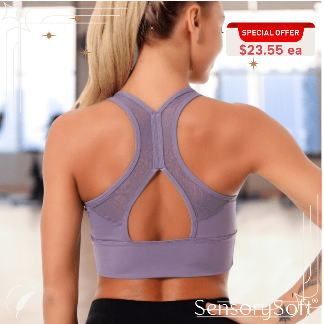Women’s Push Up Gym Bra | Seamless Activewear for Comfort & Support - SensorySoft