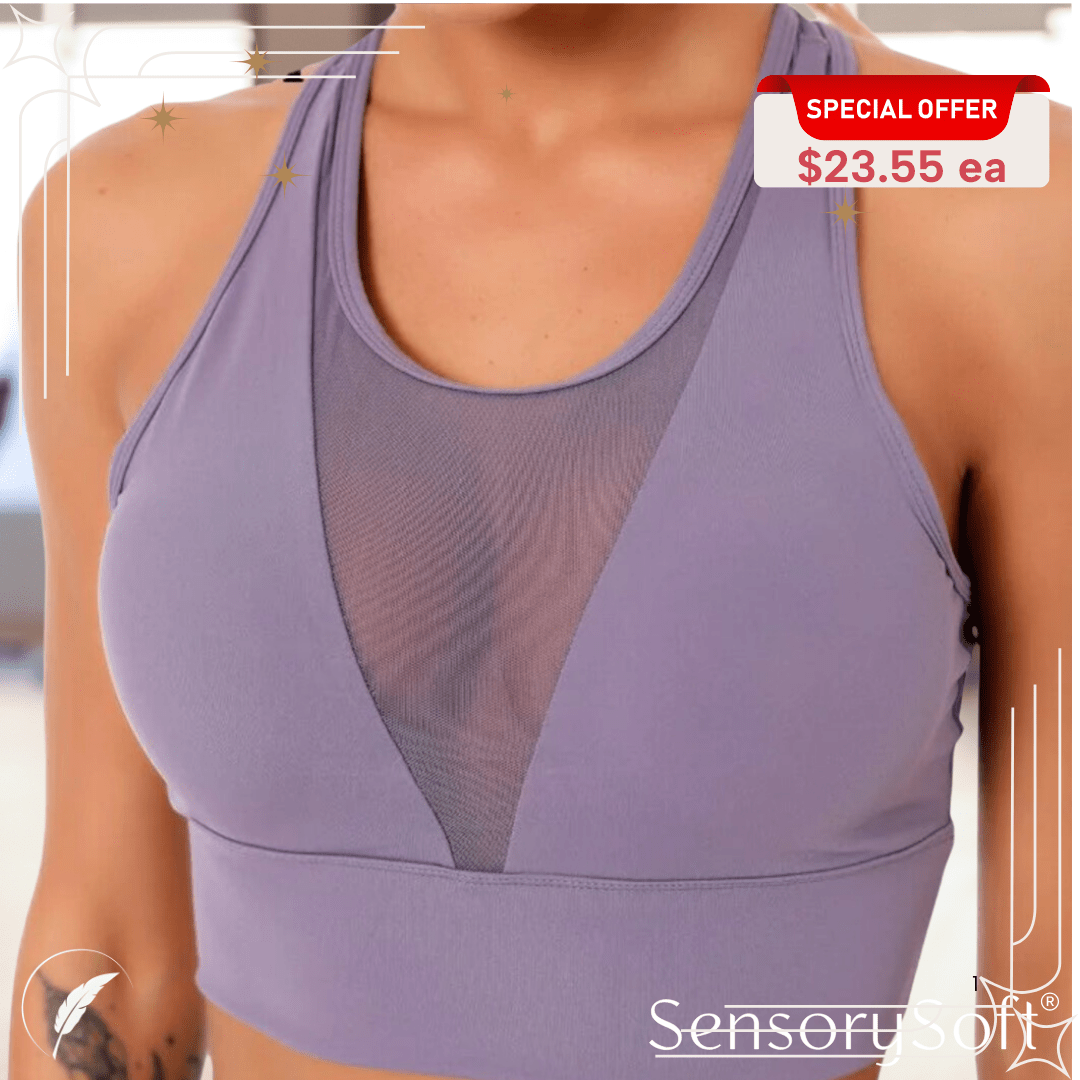 Women’s Push Up Gym Bra | Seamless Activewear for Comfort & Support - SensorySoft