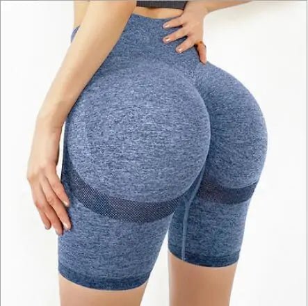 Women's Slim Fit High Waist Soft Nylon Yoga Sport Shorts - SensorySoft