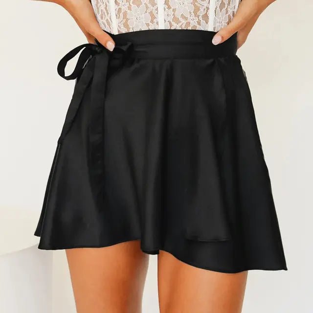 Wrap - Designed Satin Mini Skirt - SensorySoft