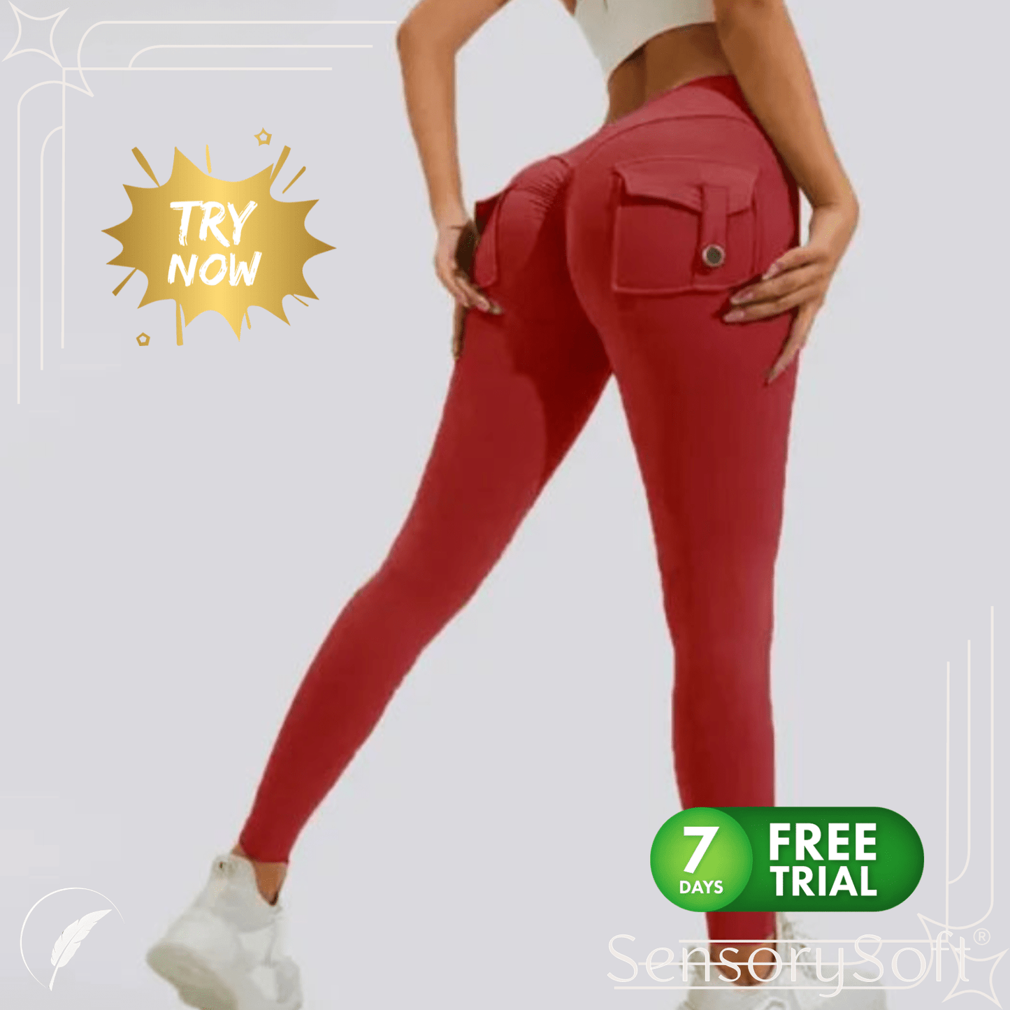 Yoga Pants Peach Hip Women's Sports - SensorySoft