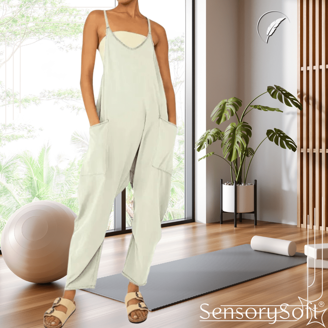 Zipper Pocket Jumpsuit - SensorySoft