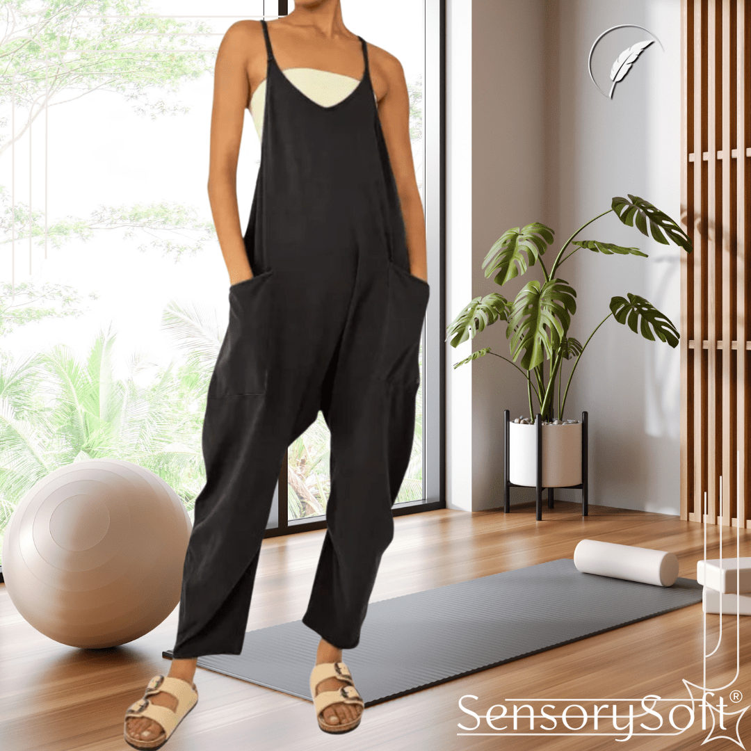 Zipper Pocket Jumpsuit - SensorySoft