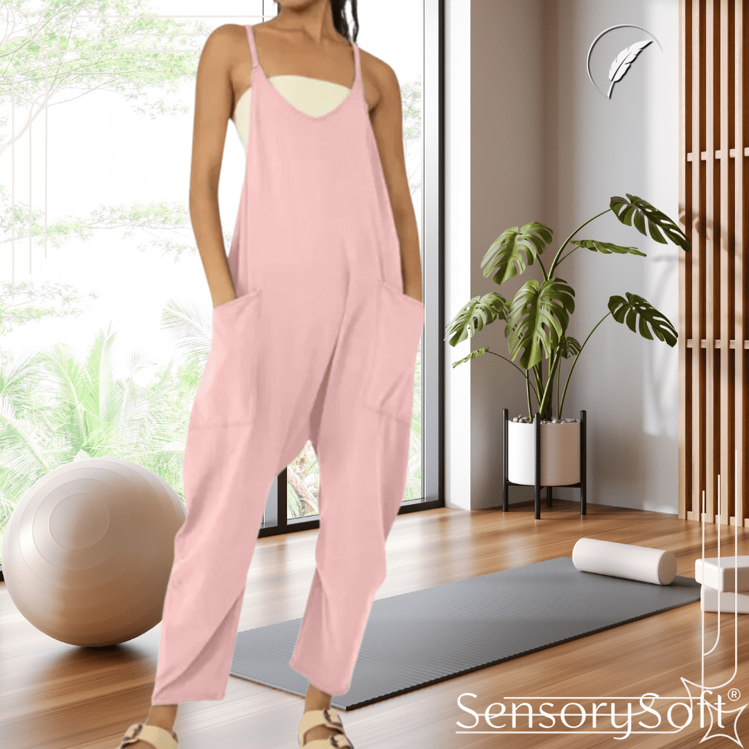 Zipper Pocket Jumpsuit - SensorySoft