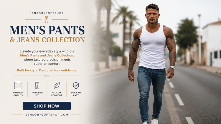 Men's Pants and Jeans - SensorySoftShop