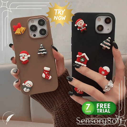 3D Christmas iphone Case - SensorySoftShop