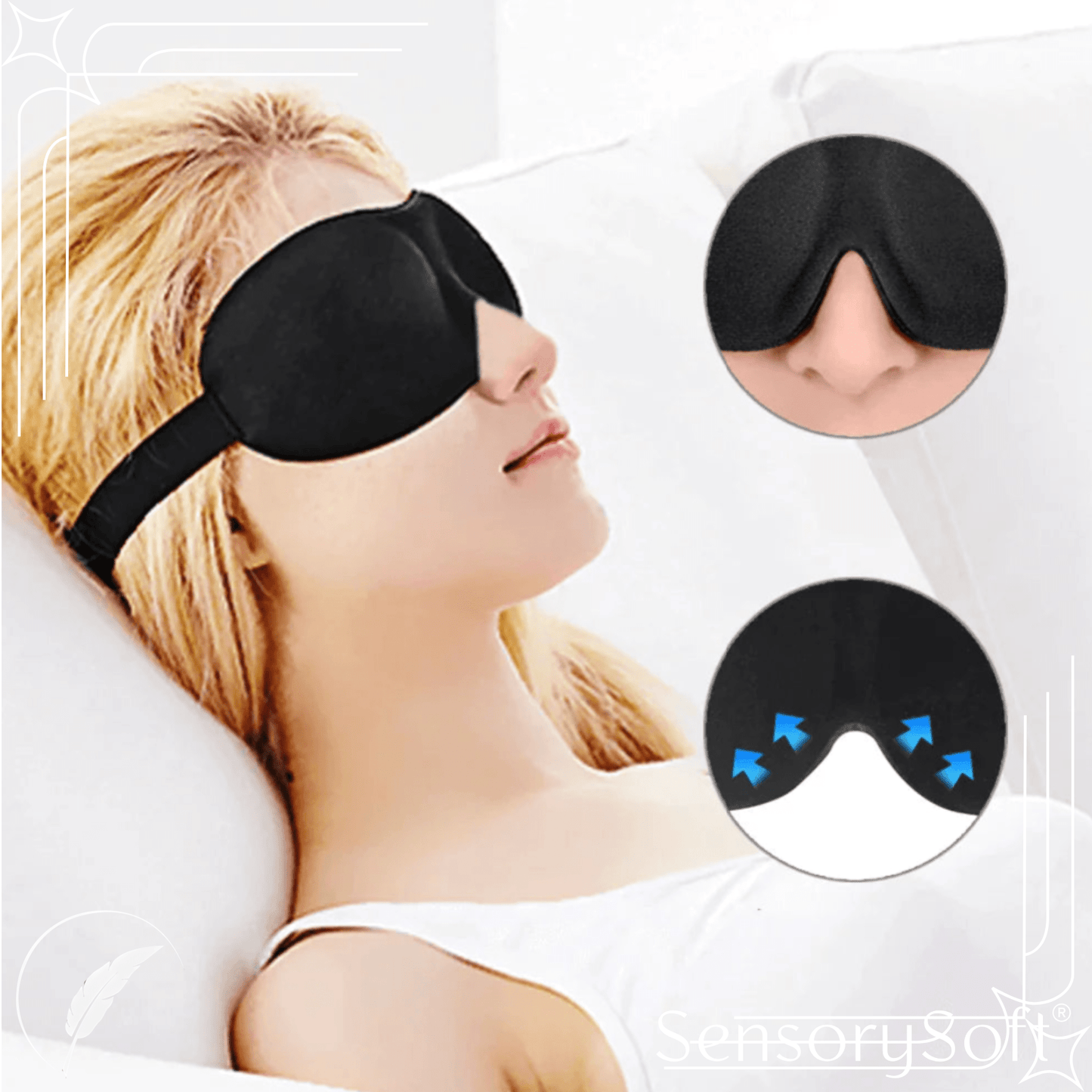 3D Sleep Mask - SensorySoftShop