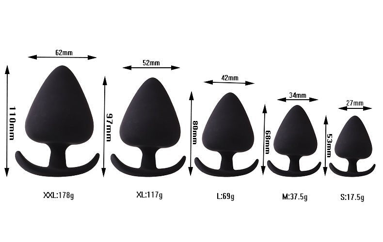 5 - Piece Anal Plug Set with Vibrating Eggs for Adults - SensorySoft