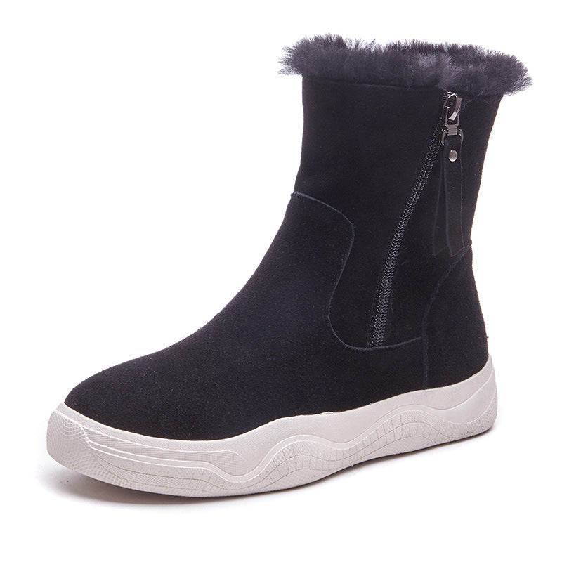 Women's Winter Short Fur Lined Boots