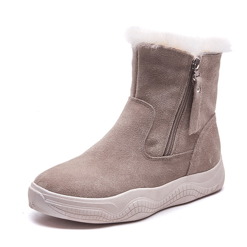 Women's Winter Short Fur Lined Boots