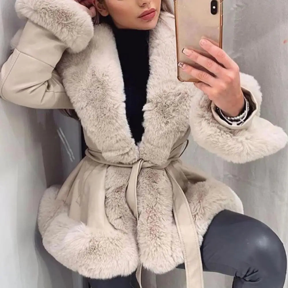 Chic Winter Faux Fur Coat