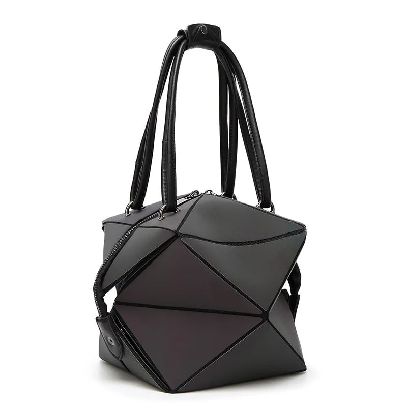 Luminous Geometric Ladies Tote Handbag