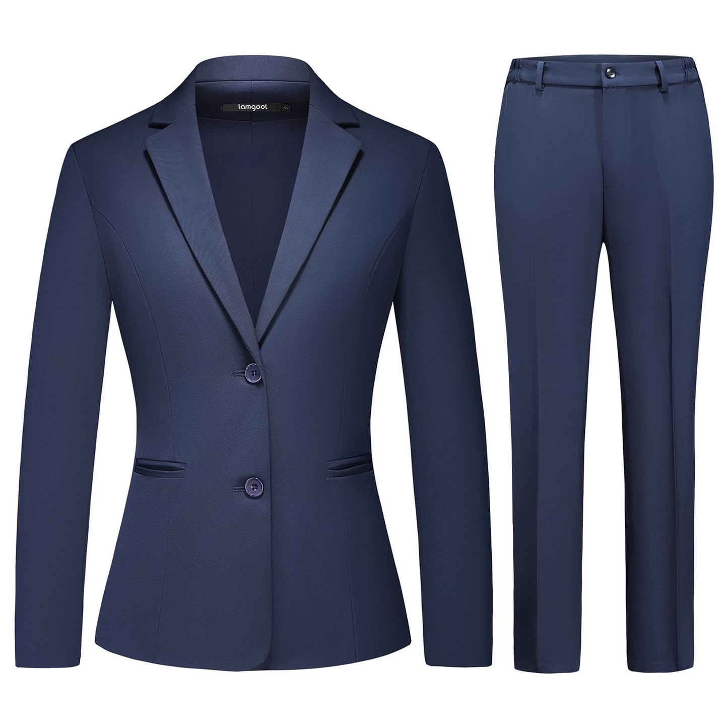 Womens 2 Piece Business Suit Single Breasted Blazer Pant Set