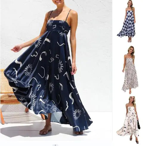 Serena Dress / Fresh Floral Spaghetti Strap Dress