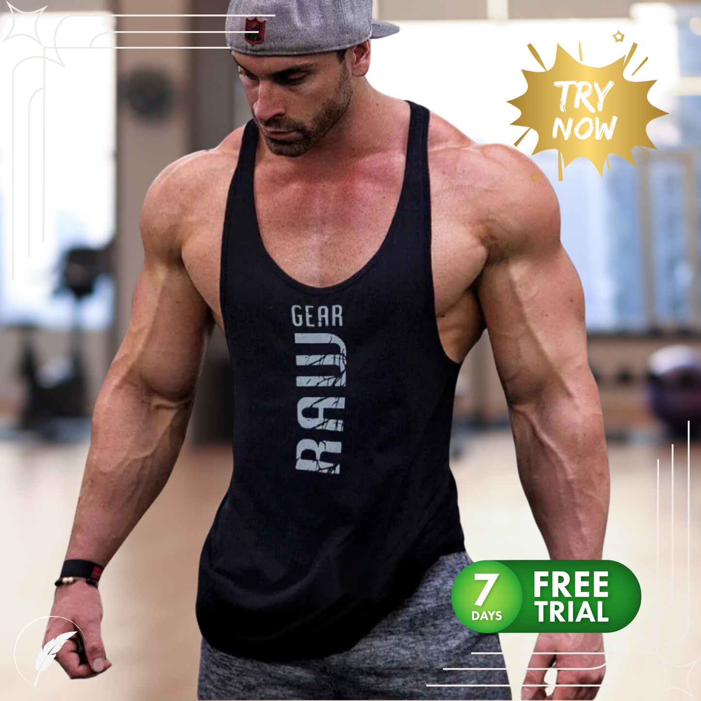 New Men's Sleeveless Cotton Gym Tank Tops