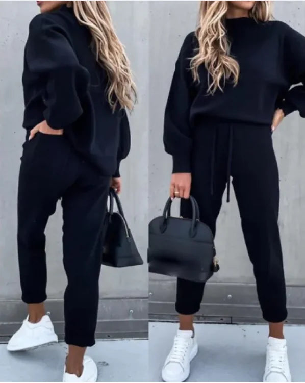 Casual Two-Piece Hoodie Set