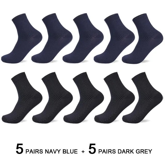 10 Pairs Bamboo Fiber Socks