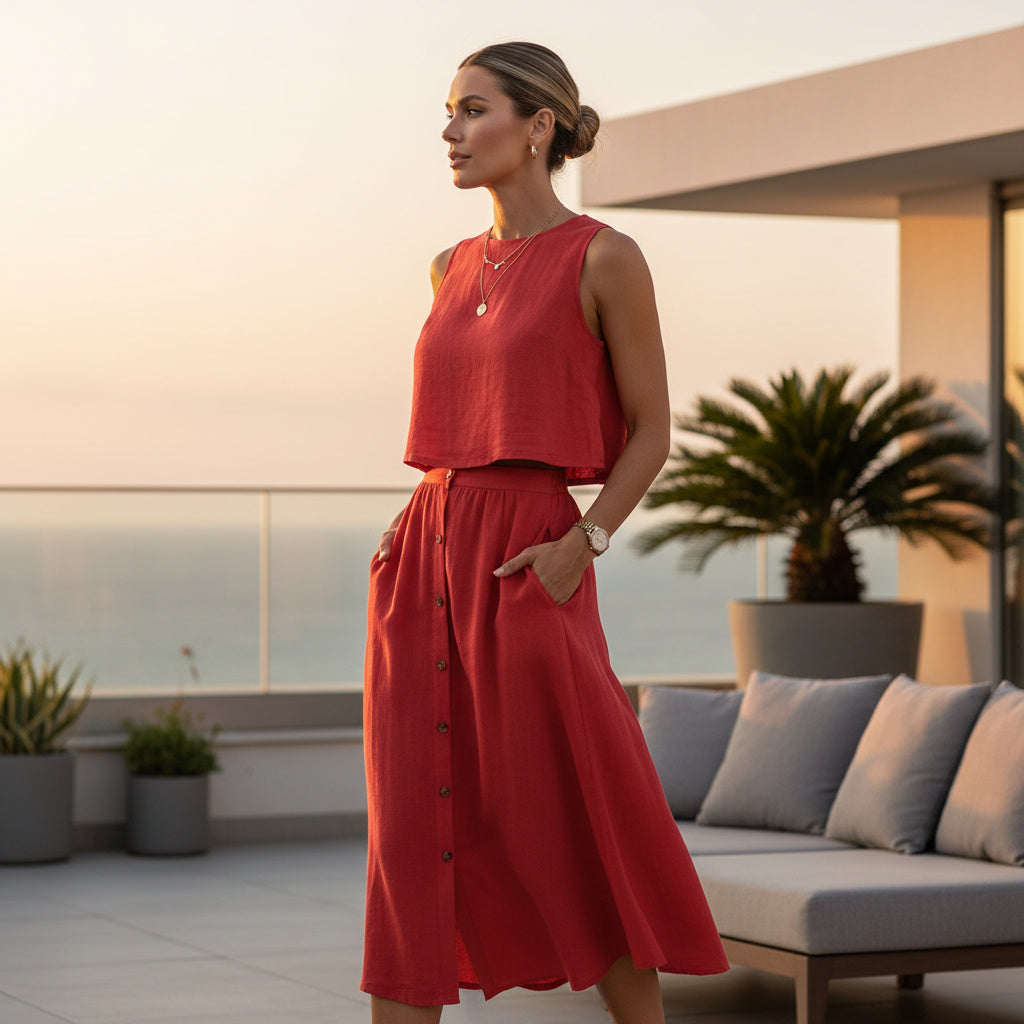 Amalfi Coast Linen Luxe Set