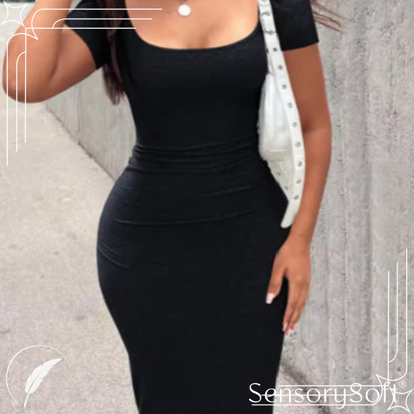 Casual Maxi Dresses Sexy Bodycon Ankle Length Dress