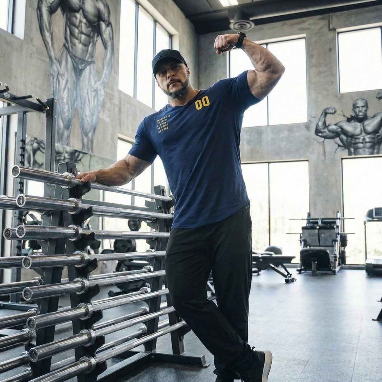 Men's Fitness Crew Neck Stretch T-Shirt by Gym Brothers