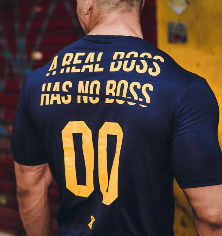 Men's Fitness Crew Neck Stretch T-Shirt by Gym Brothers
