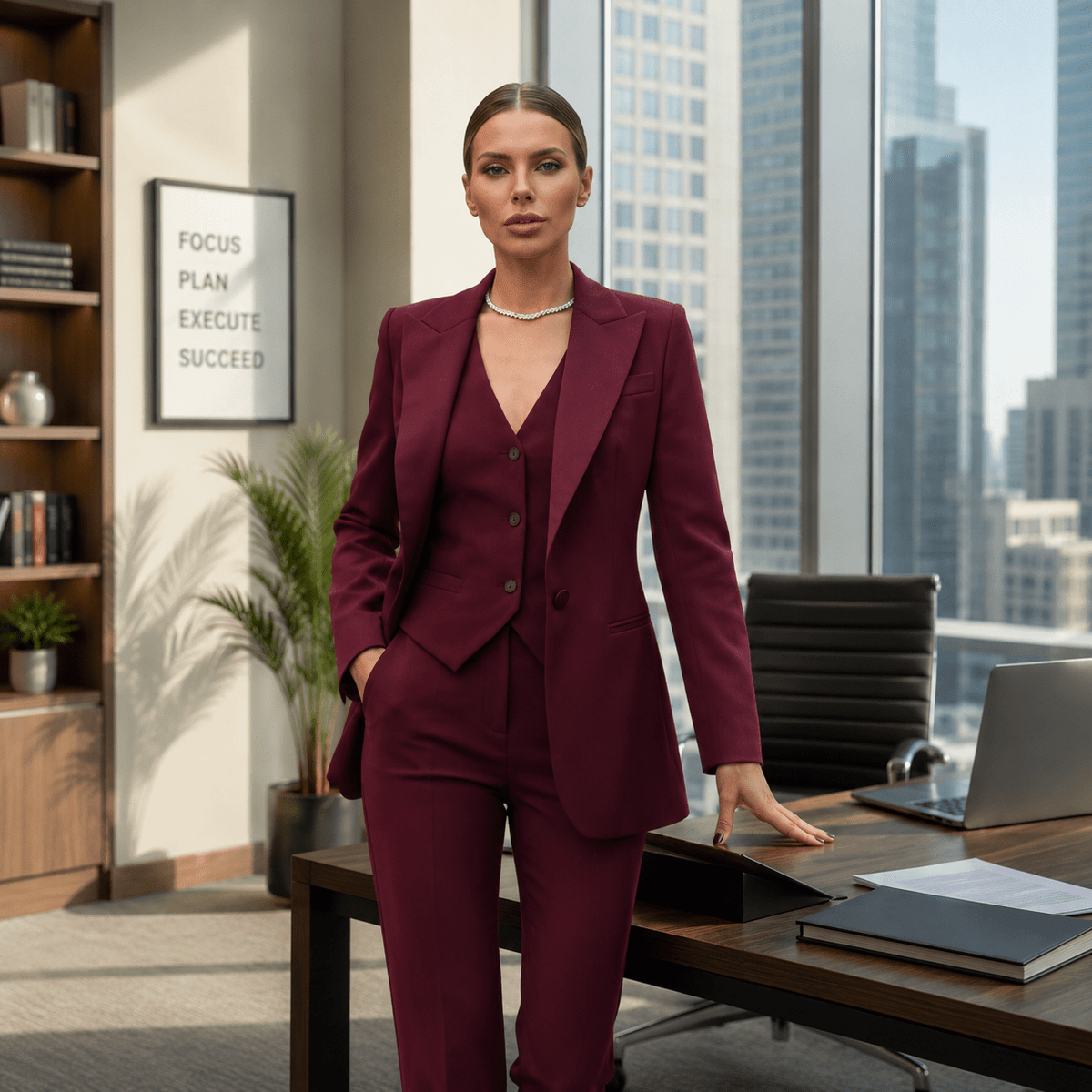 Women's Pantsuits Formal Business Wear