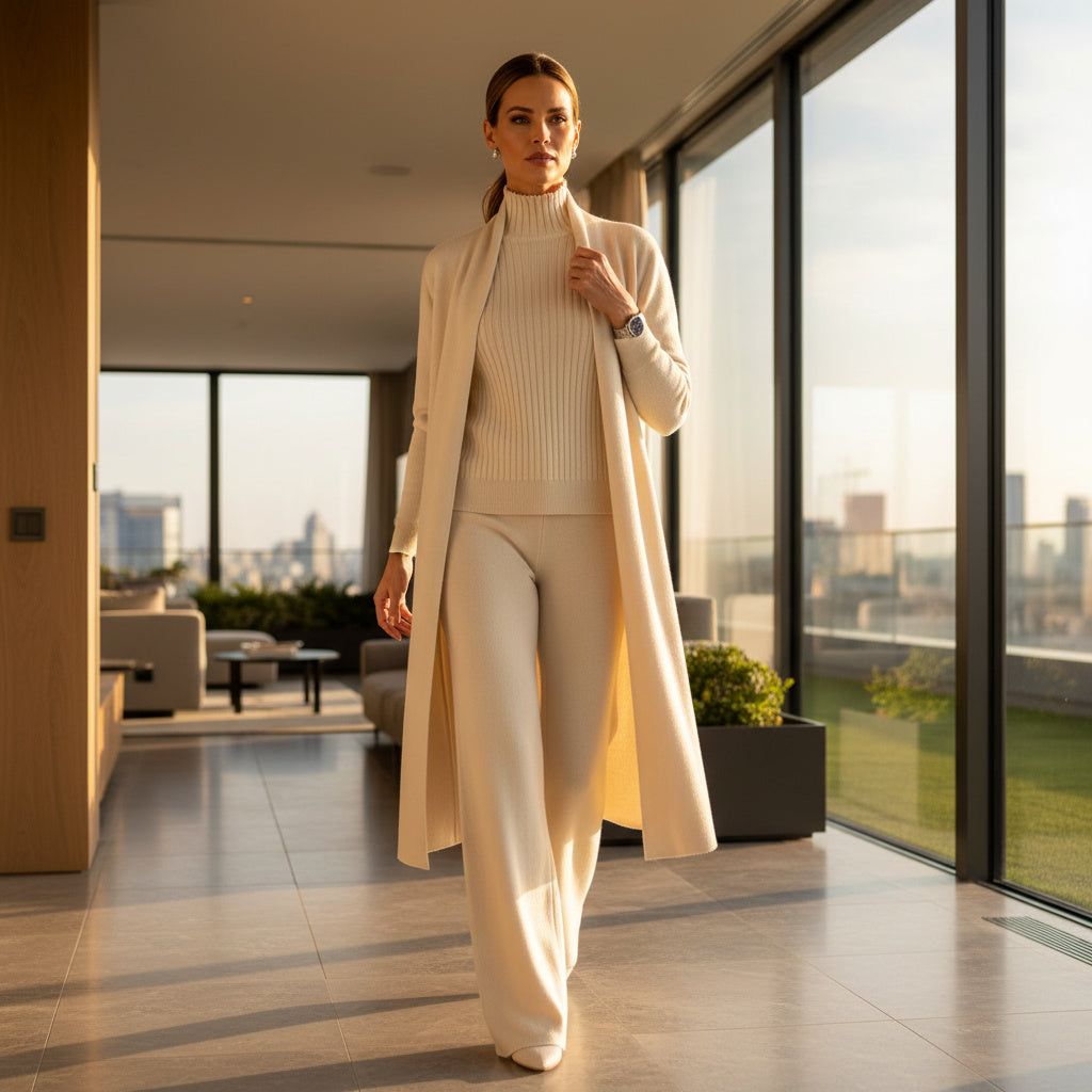  Chic Commuter™ 3-Piece Knit Set -PENTHOUSE