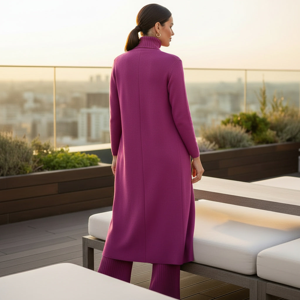  Chic Commuter™ 3-Piece Knit Set -ROSE BACK