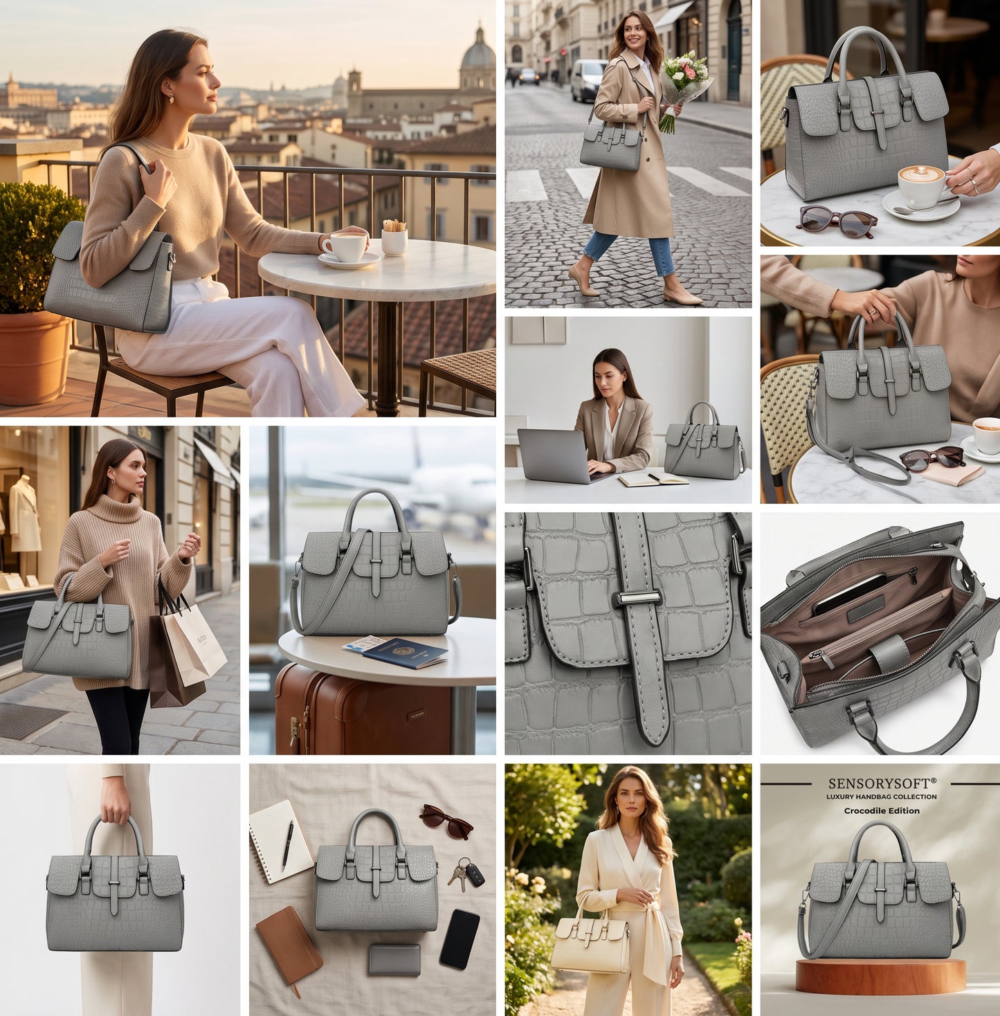 The Crocodile Luxe Signature Handbag