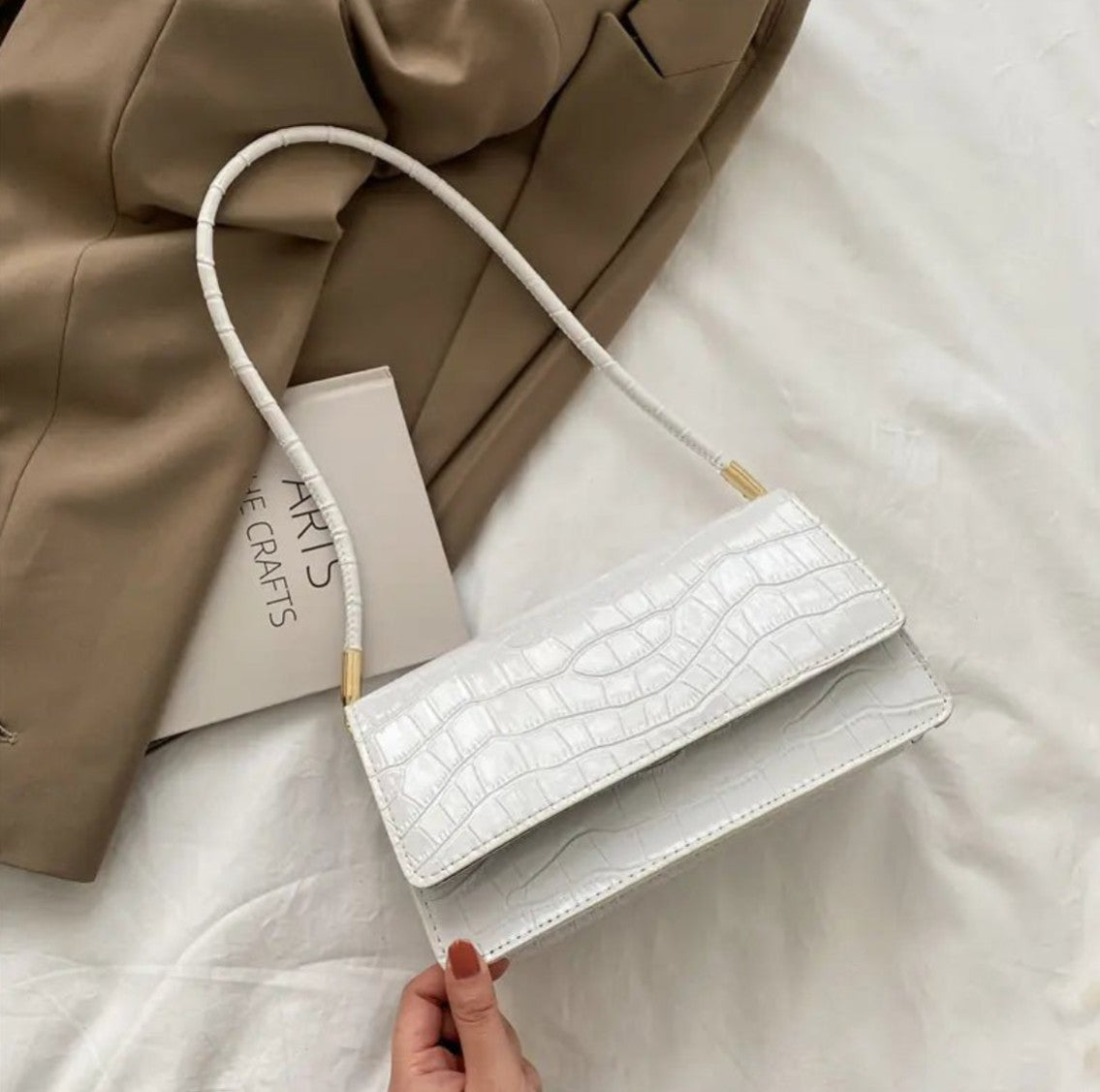 The Portofino Croc Shoulder Bag