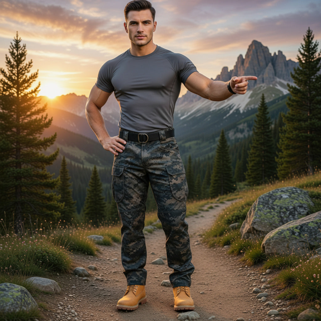 Tactical Waterproof Flex Camo Cargo Pants