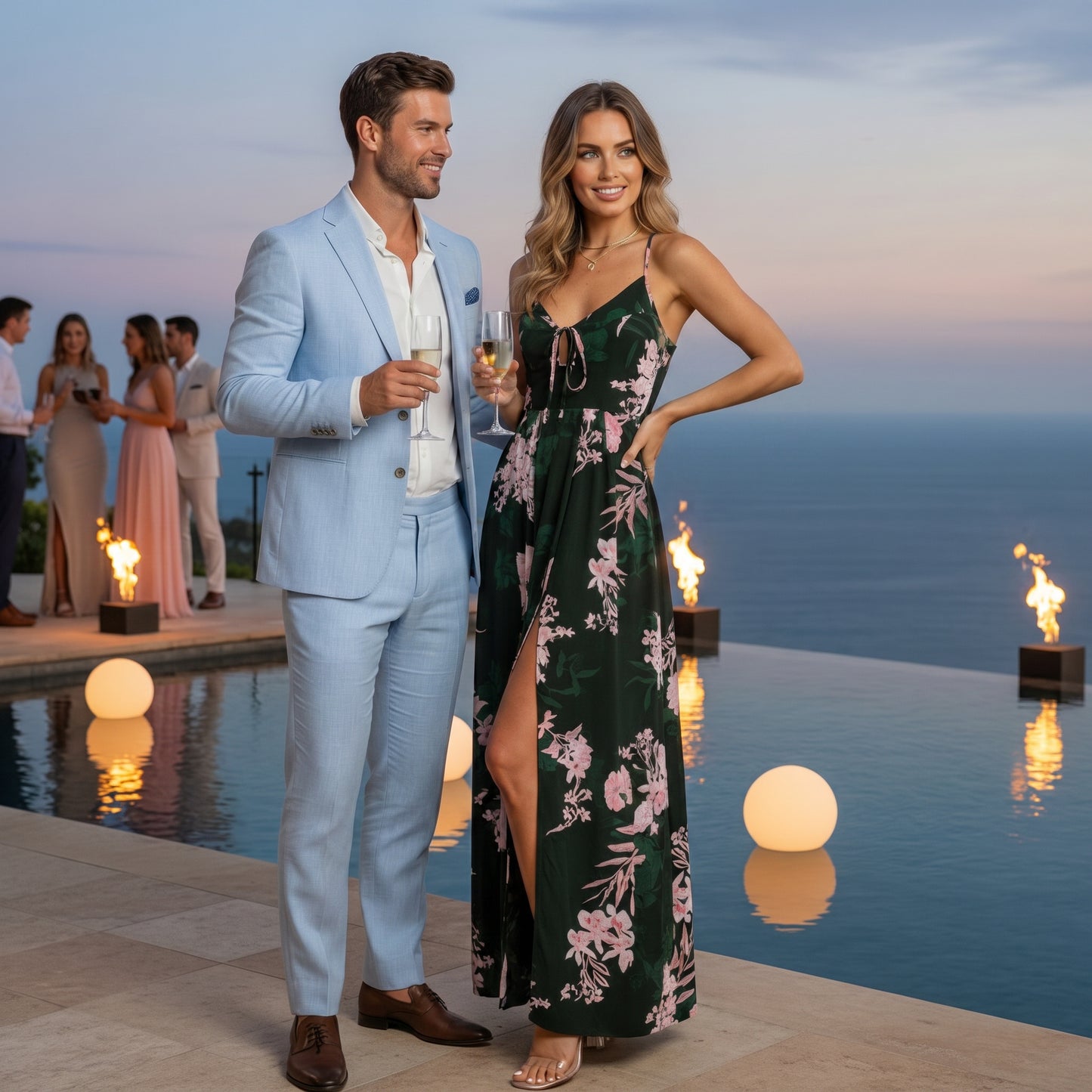 American Long Skirts and Printed Chiffon Dresses