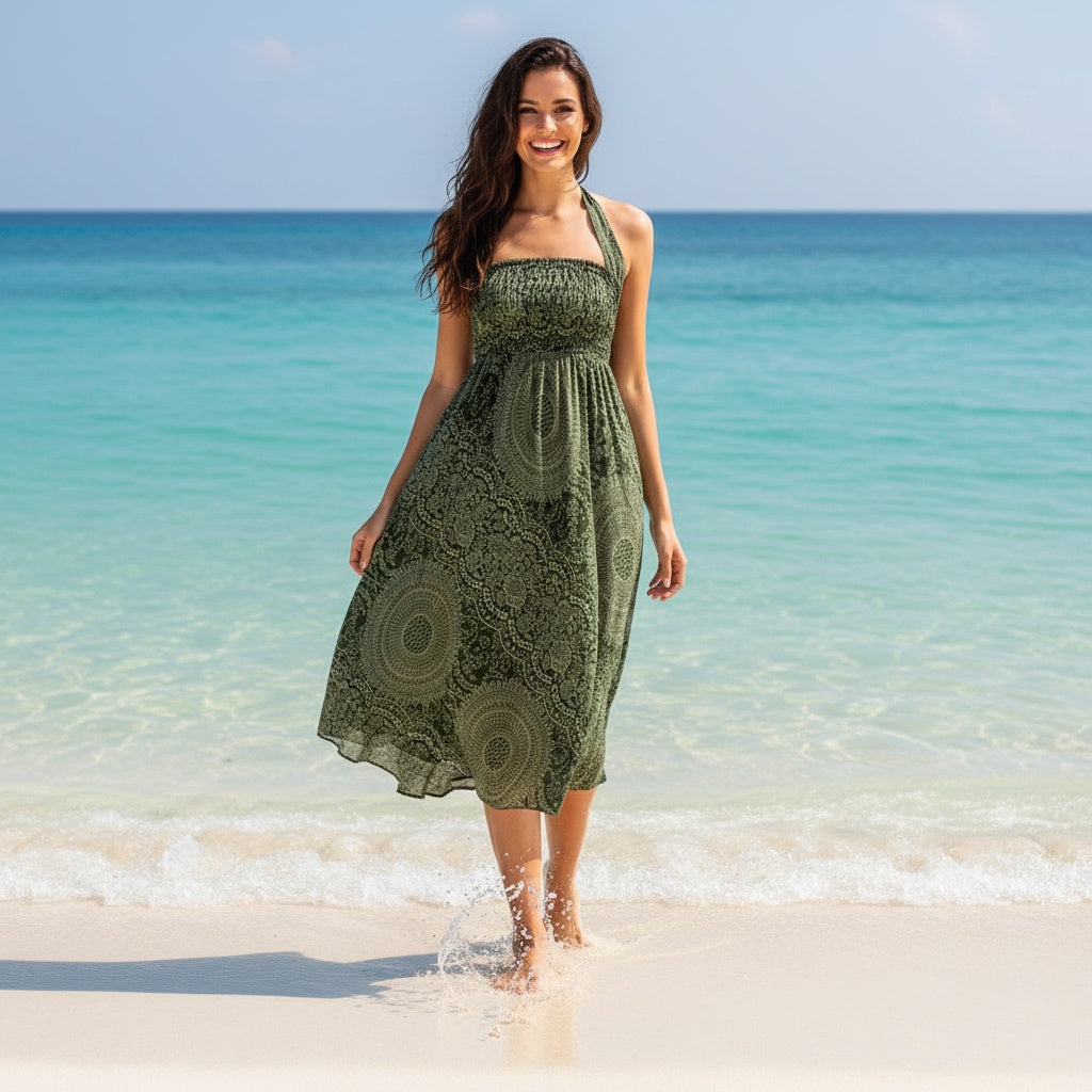 Boho Indian Printed Long Skirts (One Piece)
