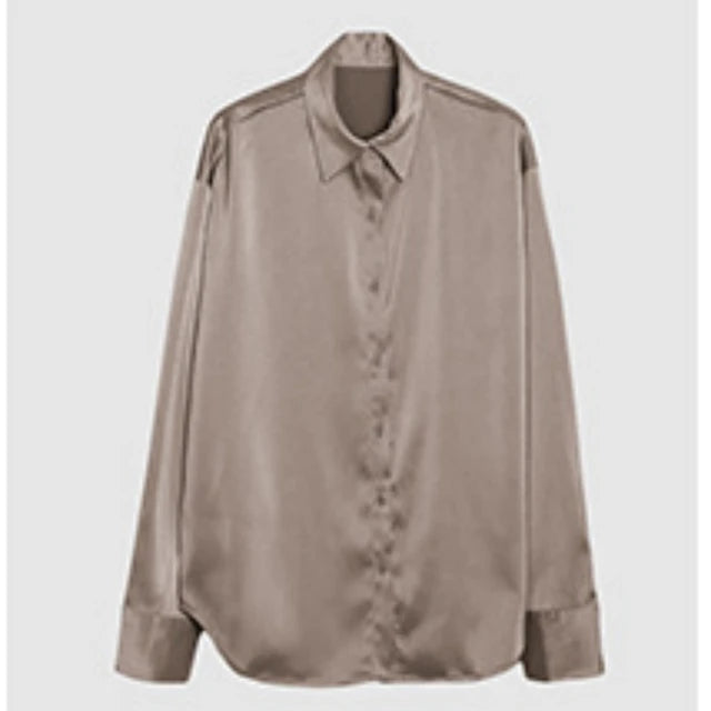 Business Satin Silk Shirt