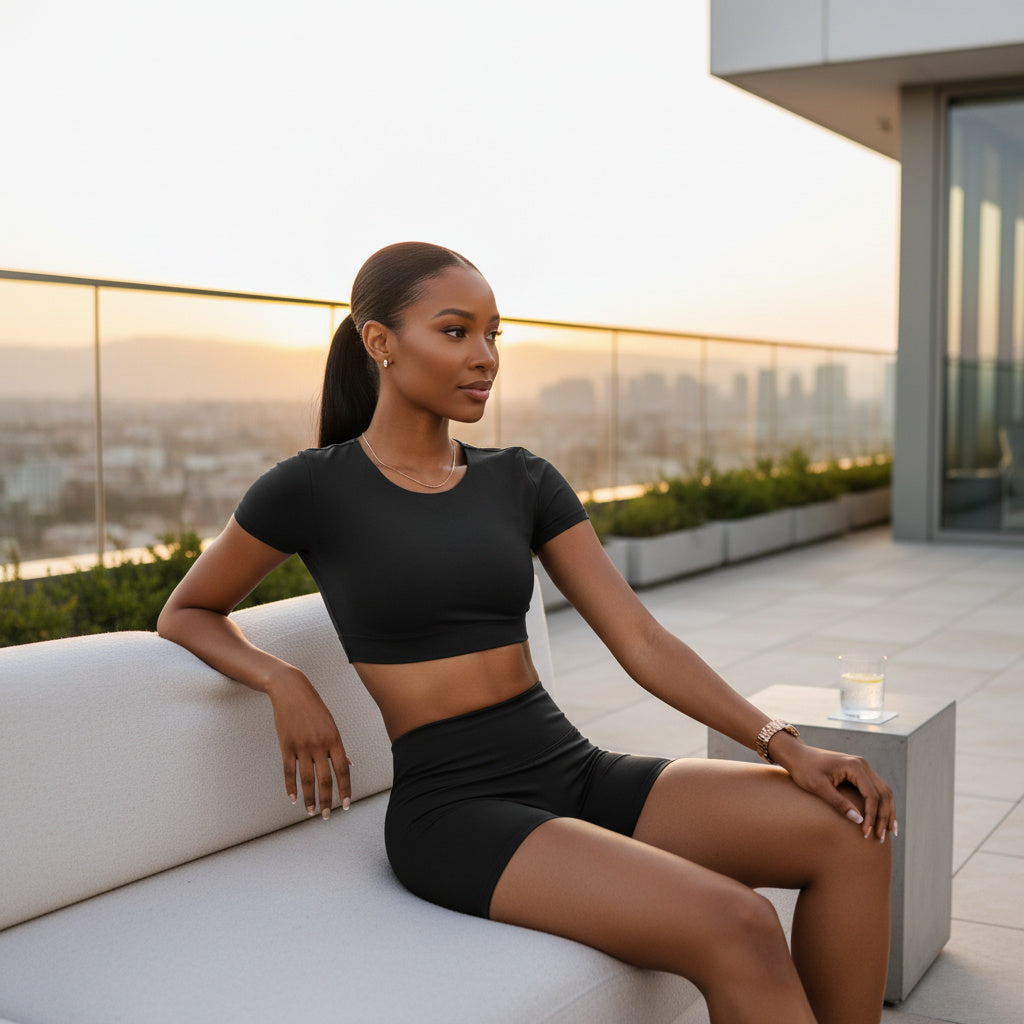 Elara Studio Short Sleeve Active Set