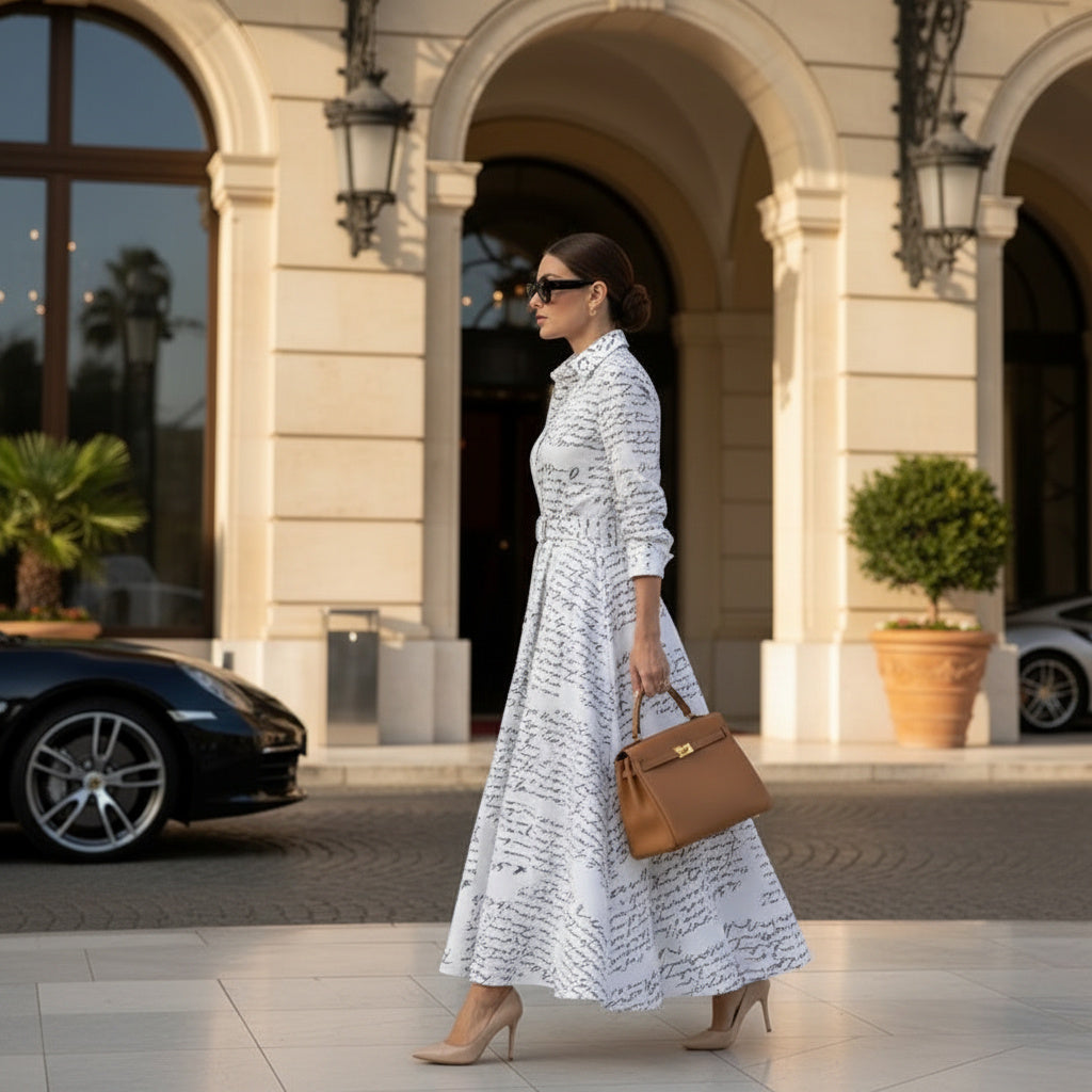 Élise Sculpted Shirt Dress