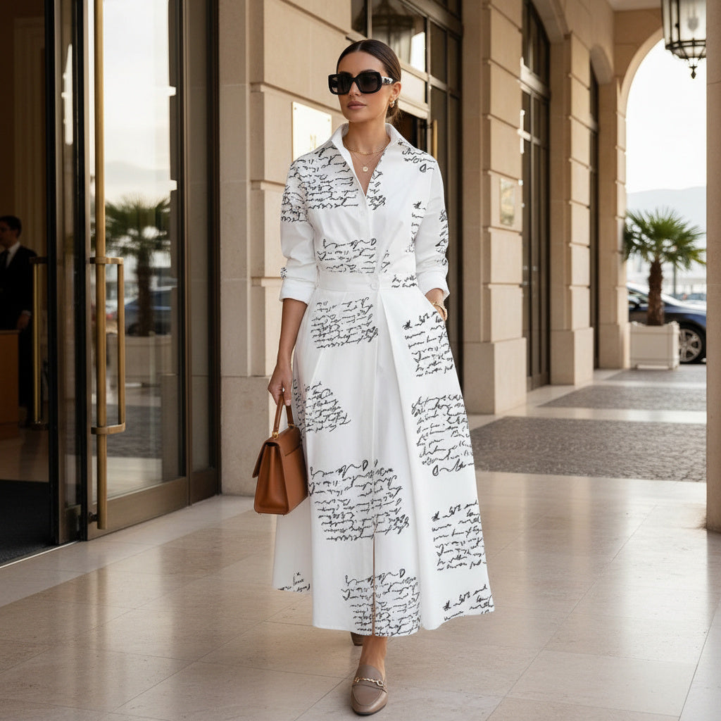 Élise Sculpted Shirt Dress