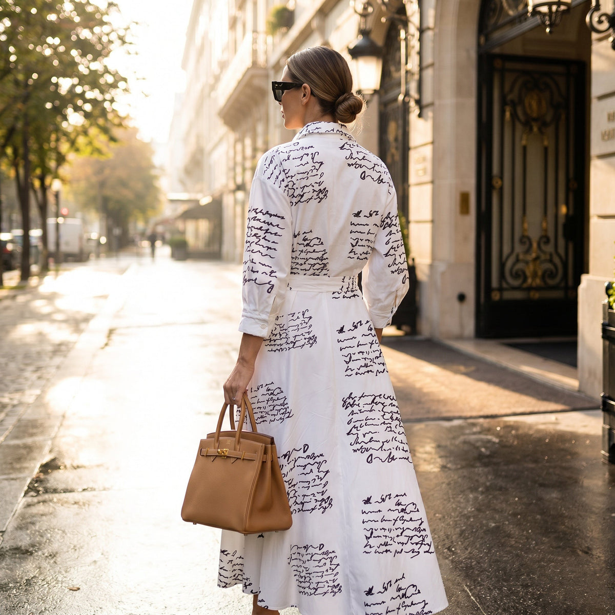 Élise Sculpted Shirt Dress