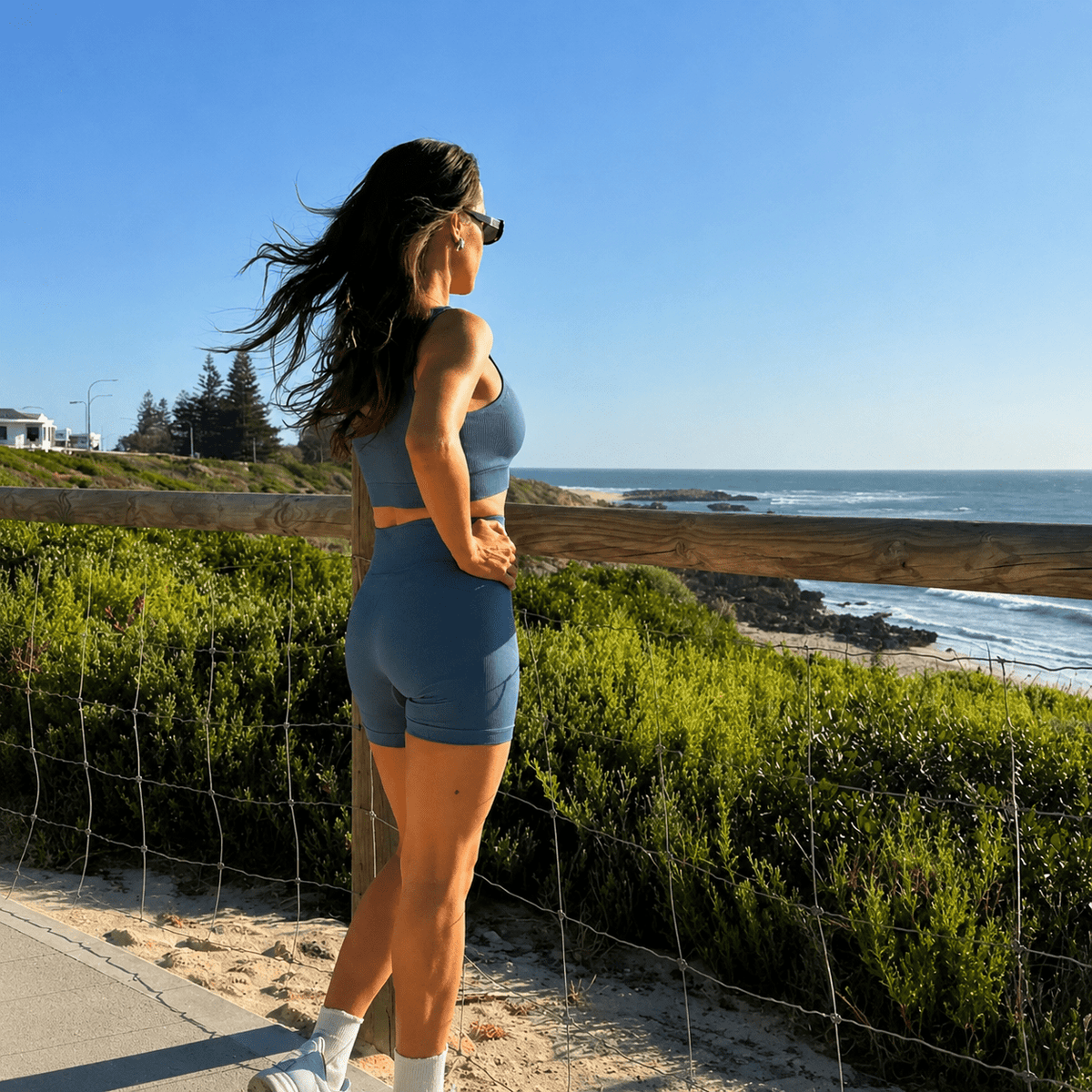 Quick-Dry Coastal Yoga Set
