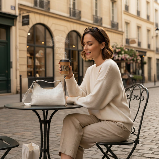 The Élodie Croc Shoulder Bag
