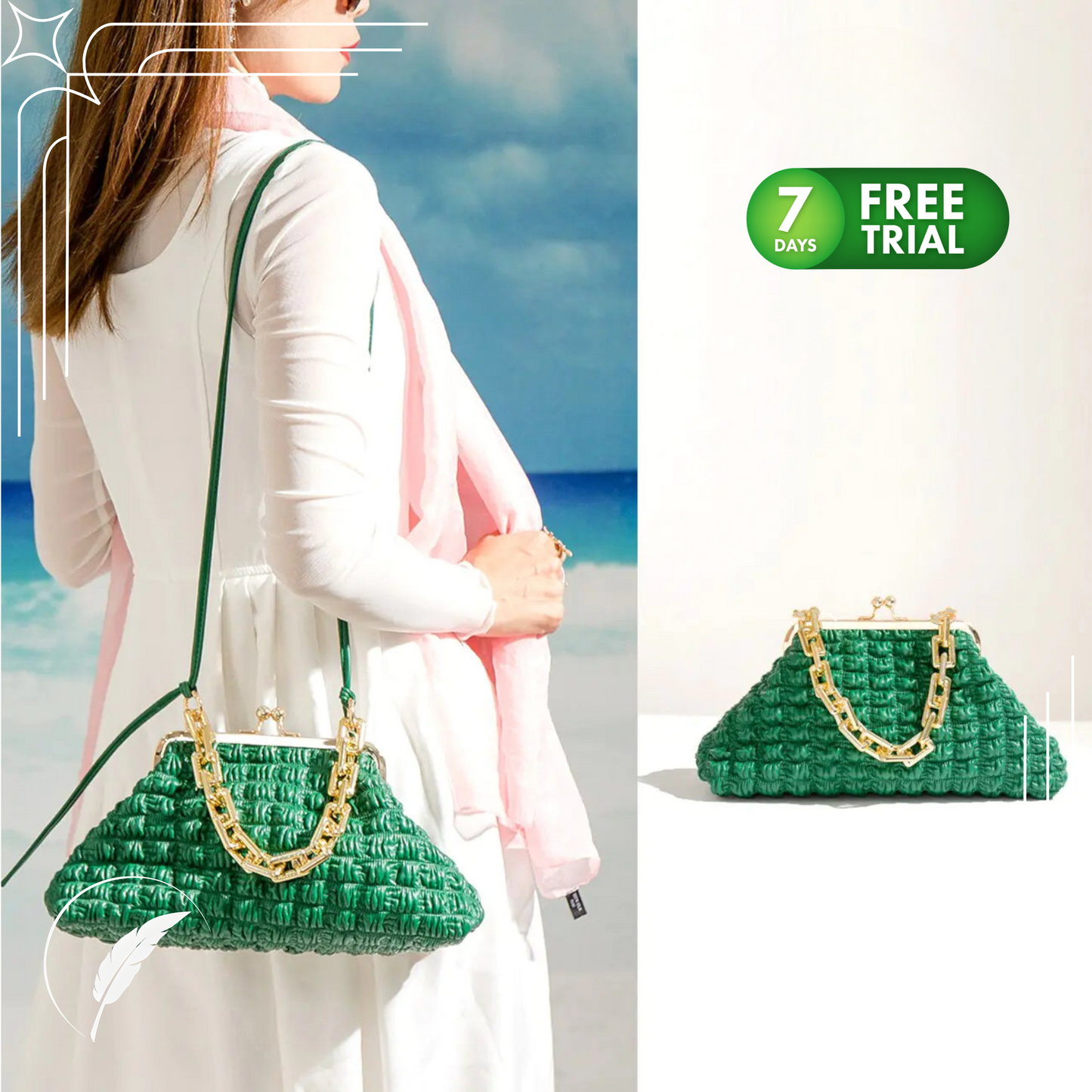 Ladies Pleated Handbags