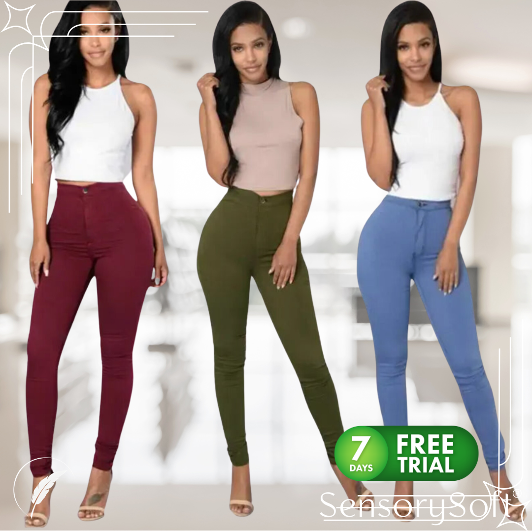 Jeggings High Waist Solid Colors