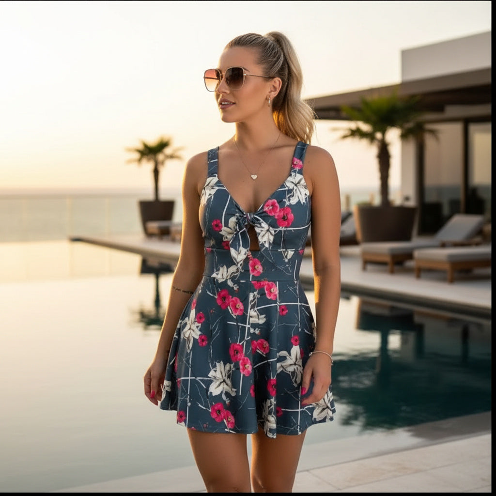 Patterned Tie-Front Playsuit - 6 Stunning Variations