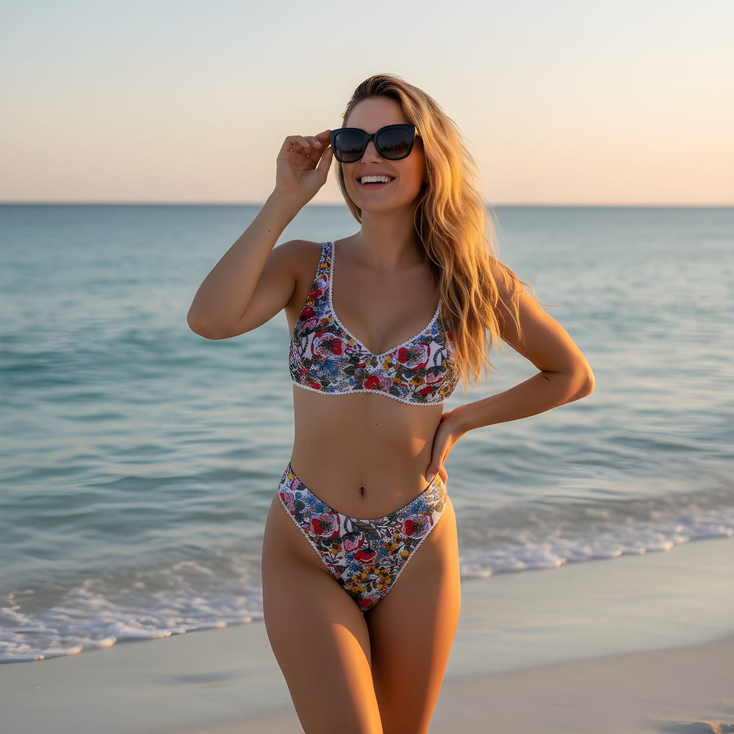 Back Knotted Beach Wear Bikini