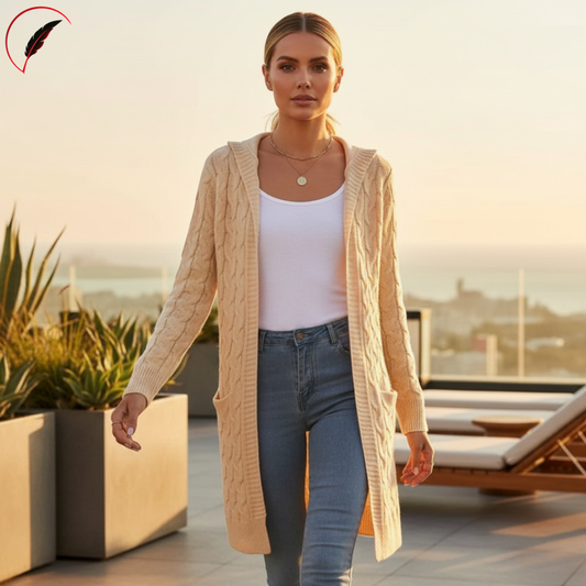 Coastal Luxe Cable Knit Cardigan