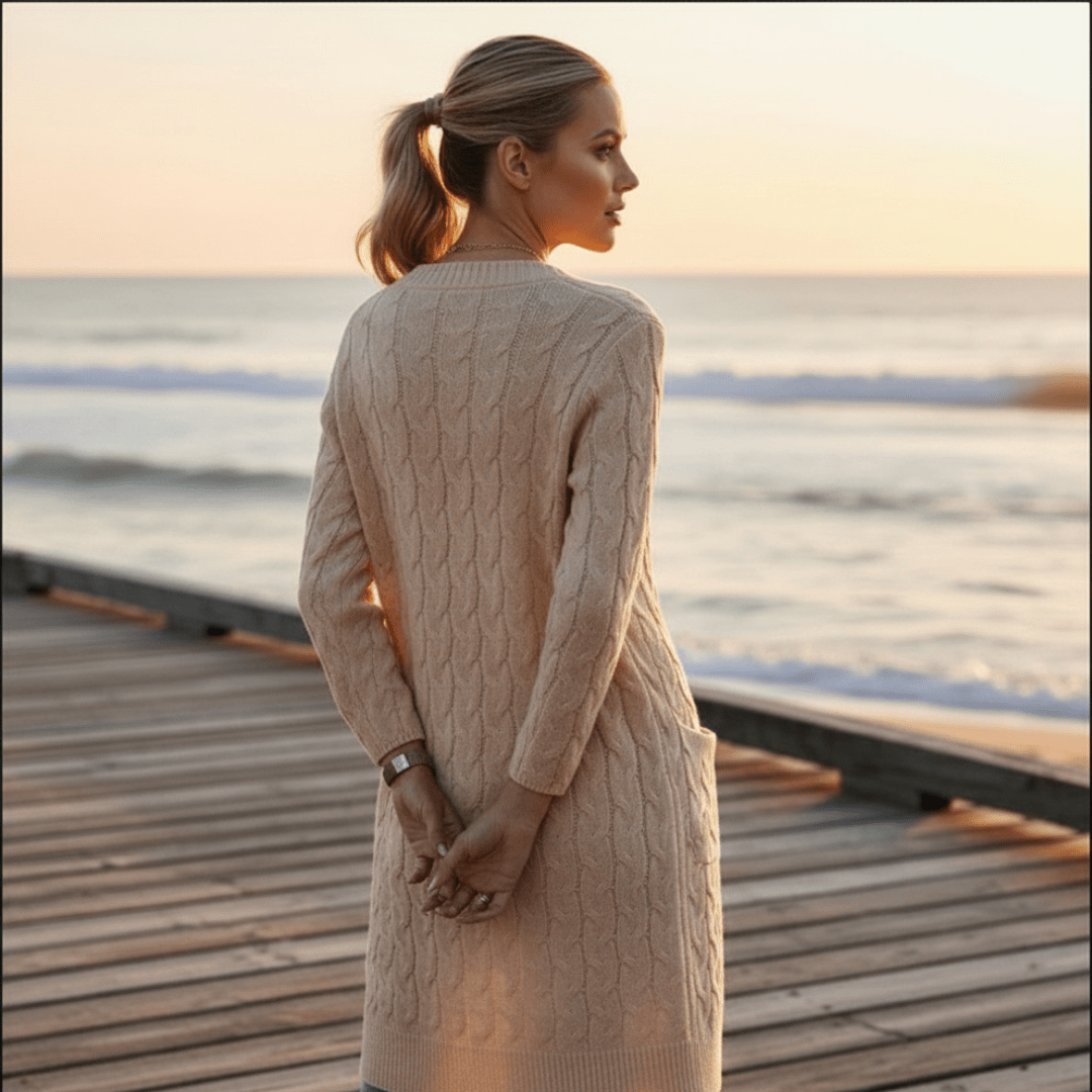 Coastal Luxe Cable Knit Cardigan