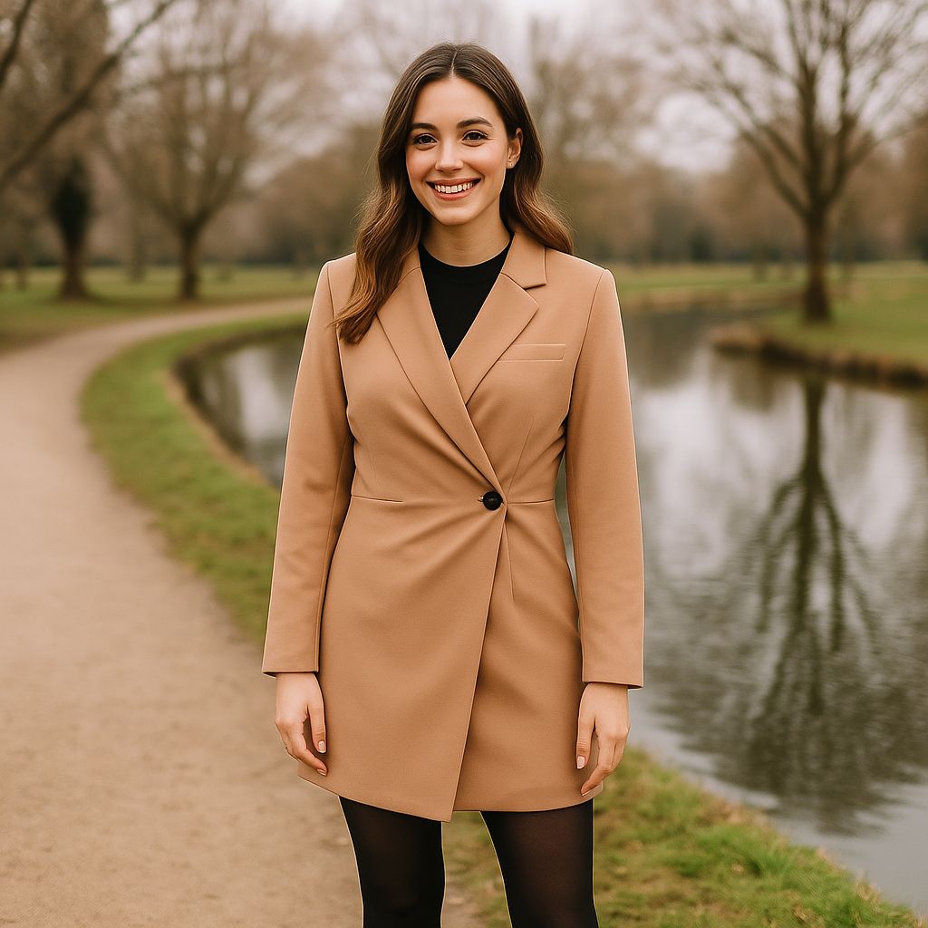 Long Sleeve Lapel Suit for Professional Attire