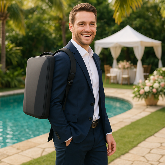 Men’s Business Backpack with Hard Shell Case – Rugged Elegance Meets Everyday Function