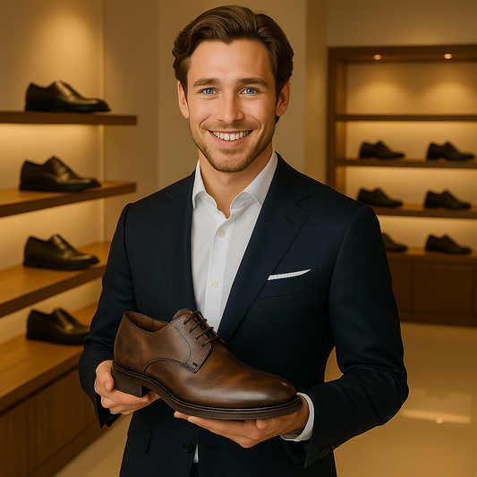 Retro Derby Shoes for Business Attire - Timeless Sophistication for the Modern Gentleman