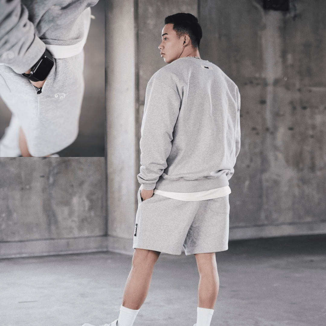 Men's Solid Color Loose Fitness Training Shorts